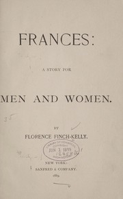 Cover of: Frances by Florence Finch Kelly