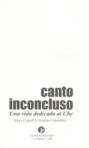 Cover of: Canto inconcluso by Adys Cupull
