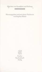 Cover of: Ma rchen von Krankheit und Heilung by Stephan Marks