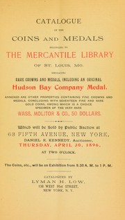 Cover of: Catalogue of the coins and medals belonging to the Mercantile Library of St. Louis ...