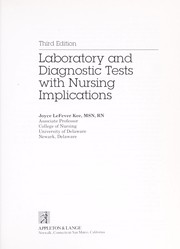 Cover of: Laboratory and diagnostic tests with nursing implications by Joyce LeFever Kee