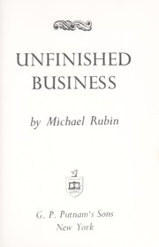 Cover of: Unfinished business