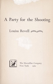 Cover of: A party for the shooting