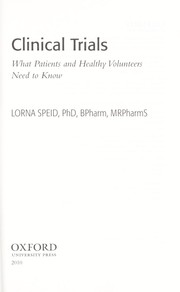 Cover of: Clinical trials by Lorna Speid