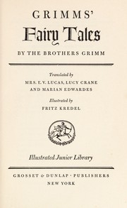 Cover of: Grimms' Fairy tales by Brothers Grimm
