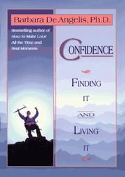 Cover of: Confidence by Barbara De Angelis