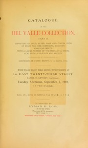 Cover of: Catalogue of the del Valle collection