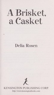 Cover of: A brisket, a casket by Delia Rosen
