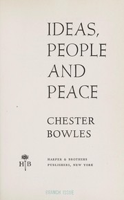 Cover of: Ideas, people and peace.