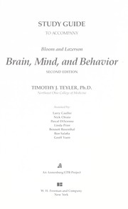 Cover of: Study guide to accompany Bloom and Lazerson brain, mind, and behavior