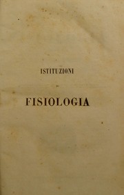 Cover of: Istituzioni di fisiologia