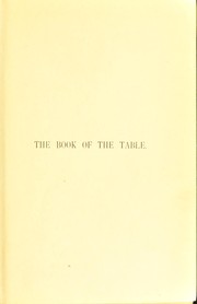 Cover of: Kettner's book of the table: a manual of cookery, practical, theoretical, historical.