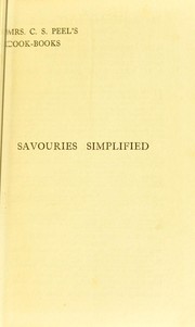 Cover of: Savouries simplified