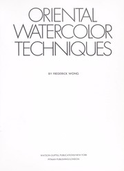 Cover of: Oriental Watercolor Techniques