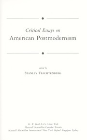 Cover of: Critical essays on American postmodernism