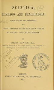 Sciatica, lumbago, and brachialgia by Henry Lawson