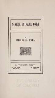 Cover of: Sister in name only