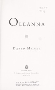 Cover of: Oleanna