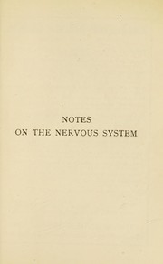 Cover of: Notes on the nervous system