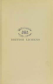 Cover of: A handbook of the British lichens