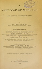 Cover of: A text-book of medicine by Adolf von Strümpell