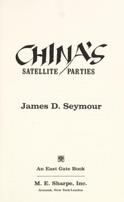 Cover of: China's satellite parties