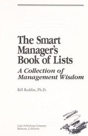 Cover of: The smart manager's book of lists: a collection of management wisdom