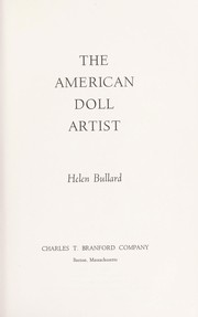 Cover of: The American doll artist