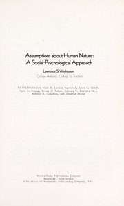 Cover of: Assumptions about human nature: a social-psychological approach