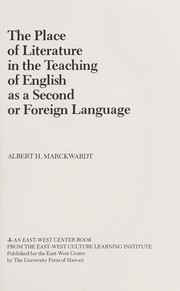 Cover of: The place of literature in the teaching of English as a second or foreign language
