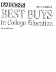 Cover of: Barron's best buys in college education by Lucia Solórzano