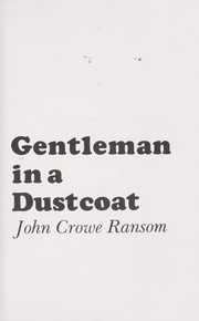 Cover of: Gentleman in a dustcoat by Thomas Daniel Young