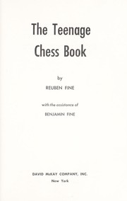 Cover of: The teenage chess book