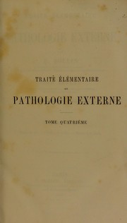 Cover of: Trait©♭ ©♭l©♭mentaire de pathologie externe