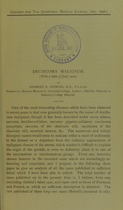 Deciduoma malignum by Herbert R. Spencer