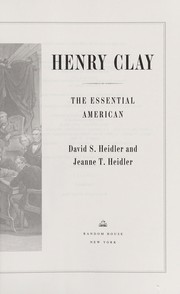 Cover of: Henry Clay: the essential American