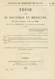 Th©·se pour le doctorat en m©♭decine by V.-P.-F Pophillat