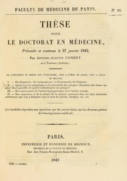 Th©·se pour le doctorat en m©♭decine by Antoine-Auguste Combey