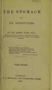 Cover of: The stomach and its difficulties