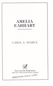 Cover of: Amelia Earhart by Carol Ann Pearce