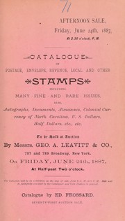 Cover of: Catalogue: postage and other stamps