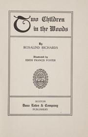 Cover of: Two children in the woods