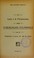 Cover of: La cura e la prevenzione della tubercolosi pulmonale con le inalazioni, a secco, di sali di calcio