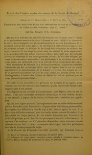 Cover of: Existe-t-il des relations entre les ph©♭nom©·nes du rut et la pr©♭sence de corps jaunes ovariens, chez la lapine? Glande interstitielle de l'ovaire et rut chez la lapine by Claudius Regaud