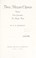 Cover of: Three Mozart operas