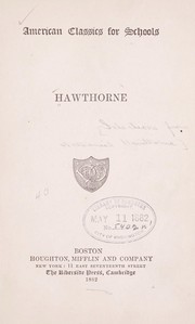 Cover of: Hawthorne | Nathaniel Hawthorne
