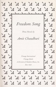 Cover of: Freedom song : three novels