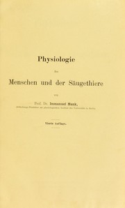 Cover of: Physiologie des Menschen und der S©Þugethiere : Lehrbuch f©ơr Studirende und Aerzte