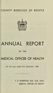 Cover of: [Report 1963] by Bootle (Lancashire, England). County Borough Council