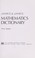 Cover of: Mathematics dictionary